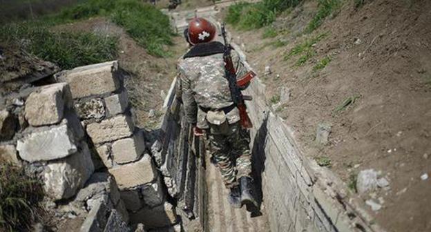 On the contact line in Nagorno-Karabakh. Photo: REUTERS/Staff On the contact line in Nagorno-Karabakh. Photo: REUTERS/Staff