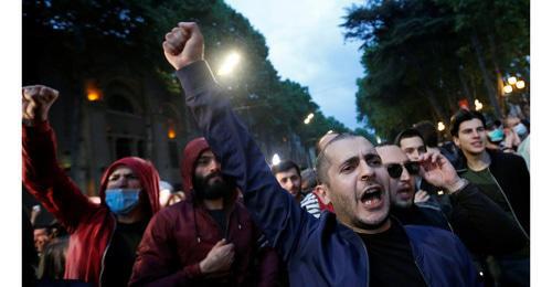 Participants of the protest action "For Our Rights". Tbilisi, May 13, 2018. Photo: REUTERS/David Mdzinarishvili Participants of the protest action "For Our Rights". Tbilisi, May 13, 2018. Photo: REUTERS/David Mdzinarishvili