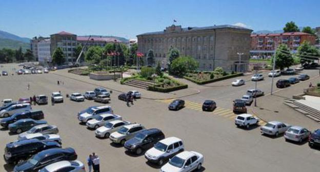 Residence of the President of Nagorno-Karabakh, Stepanakert, June 6, 2018. Photo by Alvard Grigoryan for the Caucasian Knot Residence of the President of Nagorno-Karabakh, Stepanakert, June 6, 2018. Photo by Alvard Grigoryan for the Caucasian Knot