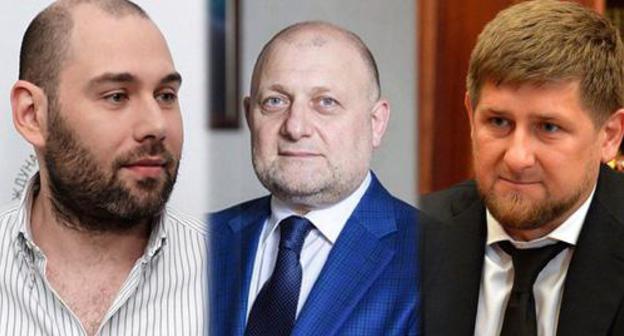 Semyon Slepakov, Djambulat Umarov, Ramzan Kadyrov. Photo: https://ru.wikipedia.org, collage by the "Caucasian Knot" Semyon Slepakov, Djambulat Umarov, Ramzan Kadyrov. Photo: https://ru.wikipedia.org, collage by the "Caucasian Knot"