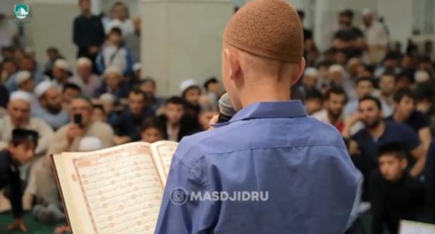 A contest of Koran reciters held in Makhachkala. Screenshot of a video https://www.youtube.com/watch?v=FXC1_qLM3aA A contest of Koran reciters held in Makhachkala. Screenshot of a video https://www.youtube.com/watch?v=FXC1_qLM3aA