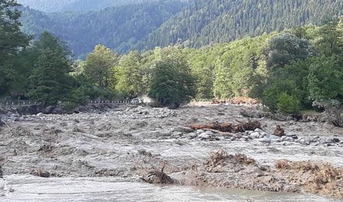 Aftermath of the flooding in the village of Chuberi in Georgia. Photo: Facebook of Mestia Municipality, https://www.facebook.com/MestiaMunicipality/ Aftermath of the flooding in the village of Chuberi in Georgia. Photo: Facebook of Mestia Municipality, https://www.facebook.com/MestiaMunicipality/