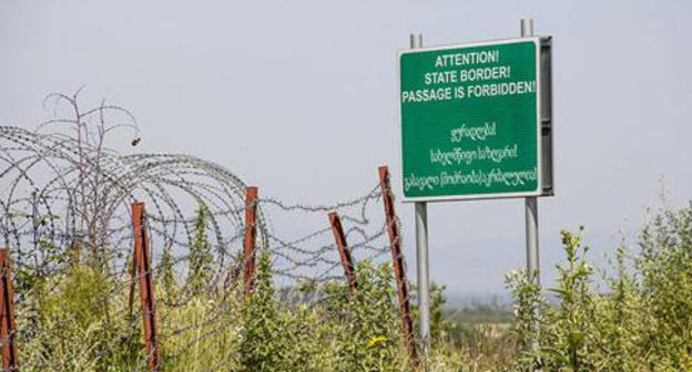 The Georgian-South-Ossetian border. Photo © Sputnik / Natalya Ayriyan https://sputnik-ossetia.ru/South_Ossetia/20171219/5507957.html The Georgian-South-Ossetian border. Photo © Sputnik / Natalya Ayriyan https://sputnik-ossetia.ru/South_Ossetia/20171219/5507957.html