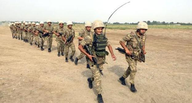 Azerbaijani soldiers, July 30, 2018. Photo by press service of the Azerbaijani Ministry of Defence Azerbaijani soldiers, July 30, 2018. Photo by press service of the Azerbaijani Ministry of Defence