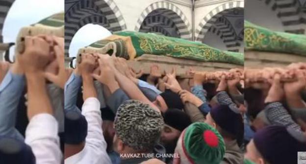 Funeral of Yusup Temirkhanov. Screenshot from video: https://www.youtube.com/watch?v=s1KMFwA4zSI Funeral of Yusup Temirkhanov. Screenshot from video: https://www.youtube.com/watch?v=s1KMFwA4zSI
