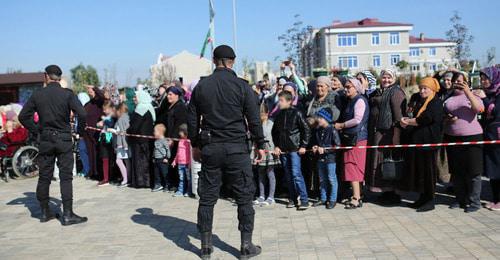 Law enforcers in Grozny streets. Photo: Radio Marsho (RFE/RL) Law enforcers in Grozny streets. Photo: Radio Marsho (RFE/RL)