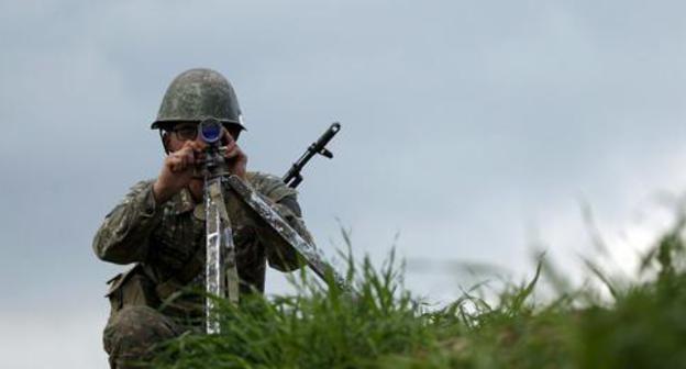 At the contact line in Nagorno-Karabakh. Photo: REUTERS/Staff At the contact line in Nagorno-Karabakh. Photo: REUTERS/Staff