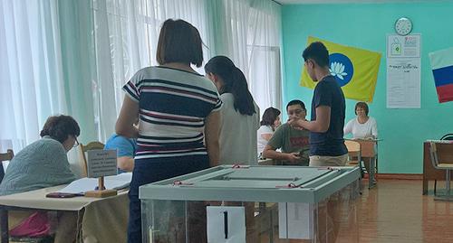 Voting in Elista, September 9, 2018. Photo by Badma Byurchiev for the Caucasian Knot Voting in Elista, September 9, 2018. Photo by Badma Byurchiev for the Caucasian Knot