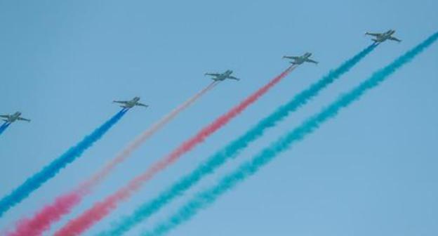 Military parade on occasion of 100th anniversary of Baku's liberation, September 15, 2018. Photo by Aziz Karimov for the Caucasian Knot Military parade on occasion of 100th anniversary of Baku's liberation, September 15, 2018. Photo by Aziz Karimov for the Caucasian Knot