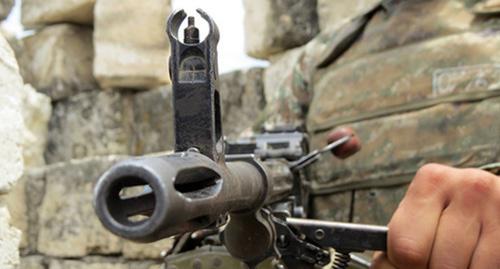 Automatic rifle. Photo by Alvard Grigoryan for the Caucasian Knot Automatic rifle. Photo by Alvard Grigoryan for the Caucasian Knot