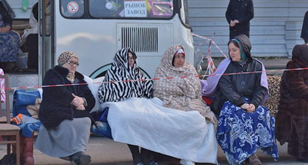 Women take part in rally in Magas, October 6, 2018. Photo is provided to the Caucasian Knot by Yakub Gogiev Women take part in rally in Magas, October 6, 2018. Photo is provided to the Caucasian Knot by Yakub Gogiev