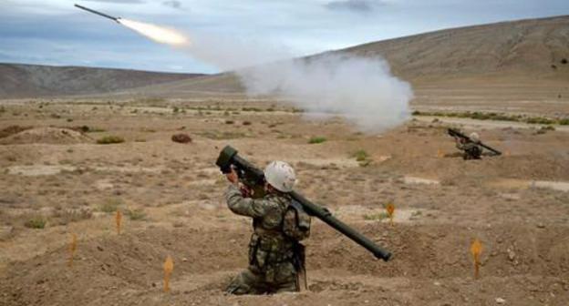 Military drills of the Azerbaijani Army, October 2018. Photo: website of the Ministry of Defence of Azerbaijan, https://mod.gov.az/ru/news/provedeny-uchebnye-trenirovki-podrazdelenij-protivovozdushnoj-oborony-24461.html Military drills of the Azerbaijani Army, October 2018. Photo: website of the Ministry of Defence of Azerbaijan, https://mod.gov.az/ru/news/provedeny-uchebnye-trenirovki-podrazdelenij-protivovozdushnoj-oborony-24461.html