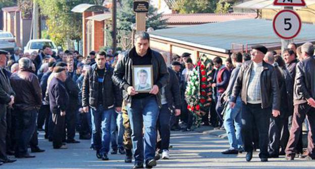 Vladimir Tskaev was buried in his native village of Koban. North Ossetia, November 4, 2015. Photo by Emma Marzoeva for the "Caucasian Knot" Vladimir Tskaev was buried in his native village of Koban. North Ossetia, November 4, 2015. Photo by Emma Marzoeva for the "Caucasian Knot"