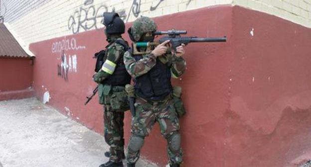 Law enforcers. Photo by the press service of Russia's National Anti-Terrorism Committee http://nac.gov.ru Law enforcers. Photo by the press service of Russia's National Anti-Terrorism Committee http://nac.gov.ru