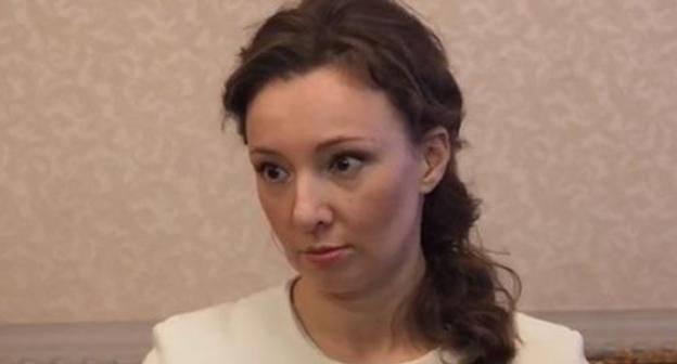 Anna Kuznetsova. Photo: screenshot of the video "Kuznetsova: Female circumcision is unacceptable if doctors say it is harmful" https://www.youtube.com/watch?v=2Qary-VQyP8 Anna Kuznetsova. Photo: screenshot of the video "Kuznetsova: Female circumcision is unacceptable if doctors say it is harmful" https://www.youtube.com/watch?v=2Qary-VQyP8