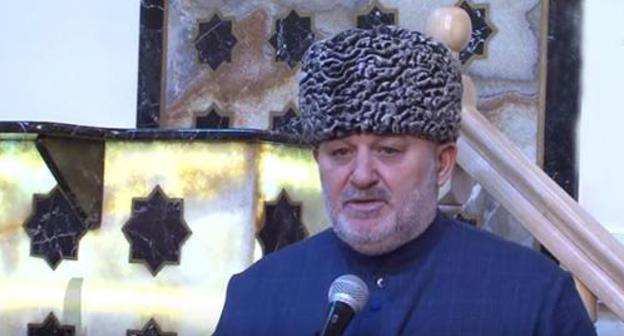Mufti of Ingushetia Isa Khamkhoev. Screenshot from the video posted by user Muslims' Spiritual Centre of Ingushetia, https://www.youtube.com/watch?v=BTKx_IQDA3A Mufti of Ingushetia Isa Khamkhoev. Screenshot from the video posted by user Muslims' Spiritual Centre of Ingushetia, https://www.youtube.com/watch?v=BTKx_IQDA3A