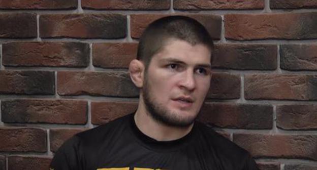 Khabib Nurmagomedov. Photo: screenshot of the video https://ru.wikipedia.org/ Время спорта - https://www.youtube.com/watch?v=HWyclHTd89o Khabib Nurmagomedov. Photo: screenshot of the video https://ru.wikipedia.org/ Время спорта - https://www.youtube.com/watch?v=HWyclHTd89o