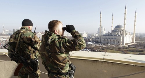 Law enforcers in Grozny. Photo: REUTERS/Eduard Korniyenko Law enforcers in Grozny. Photo: REUTERS/Eduard Korniyenko
