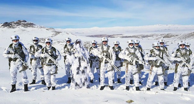 Azerbaijani soldiers during military training. February 2019. Photo by the Ministry of Defence of Azerbaijan Azerbaijani soldiers during military training. February 2019. Photo by the Ministry of Defence of Azerbaijan
