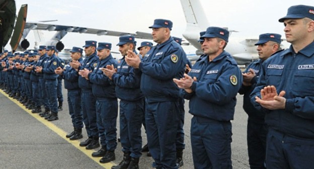 Armenian mission before being sent to Syria. Photo: press service of the Ministry of Defence of Armenia Armenian mission before being sent to Syria. Photo: press service of the Ministry of Defence of Armenia