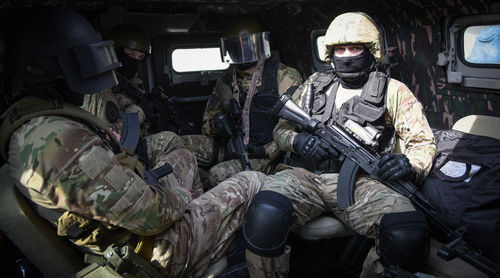 Law enforcers. Photo: Elena Sineok / Yuga.ru Law enforcers. Photo: Elena Sineok / Yuga.ru