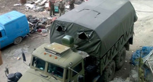 At the site of special operation in the village of Vremenny (Dagestan), September 2014. Screenshot from the Caucasian Knot video At the site of special operation in the village of Vremenny (Dagestan), September 2014. Screenshot from the Caucasian Knot video