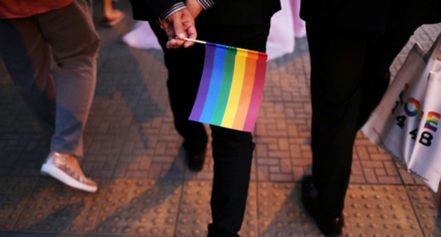 The flag of the LGBT. Photo: REUTERS/Ann Wang The flag of the LGBT. Photo: REUTERS/Ann Wang