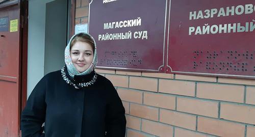Zarifa Sautieva. Photo by the press service of the Human Rights Centre "Memorial" Zarifa Sautieva. Photo by the press service of the Human Rights Centre "Memorial"