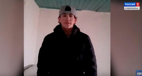 Screenshot from video showing the oath of the young man, GTRK 'Stavropol', 'Vesti', Stavropol Territory Screenshot from video showing the oath of the young man, GTRK 'Stavropol', 'Vesti', Stavropol Territory