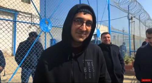 Bairam Mamedov after pardoning. Photo: screenshot of the video by MeydanTV on Youtube https://www.youtube.com/watch?v=SLRlTINa17c Bairam Mamedov after pardoning. Photo: screenshot of the video by MeydanTV on Youtube https://www.youtube.com/watch?v=SLRlTINa17c