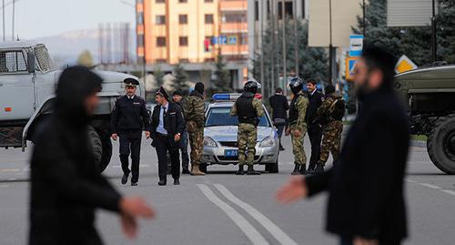 Law enforcers. Magas, October 2018. Photo: REUTERS/Maxim Shemetov Law enforcers. Magas, October 2018. Photo: REUTERS/Maxim Shemetov