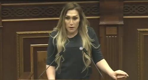 Lilit Martirosyan. Screenshot from video posted by Channel Parliament of Armenia, https://www.youtube.com/watch?v=YgivlzPdABk&fbclid=IwAR2GYmIjmK--qysKb7WqQ-CjM7UYg7v5GP1l3hHt3M2-Y5nWBAqqJPcghKM Lilit Martirosyan. Screenshot from video posted by Channel Parliament of Armenia, https://www.youtube.com/watch?v=YgivlzPdABk&fbclid=IwAR2GYmIjmK--qysKb7WqQ-CjM7UYg7v5GP1l3hHt3M2-Y5nWBAqqJPcghKM