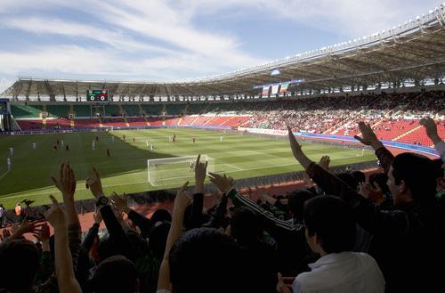 Football match at 'Akhmat Arena' stadium. Photo: REUTERS / Maxim Shemetov Football match at 'Akhmat Arena' stadium. Photo: REUTERS / Maxim Shemetov