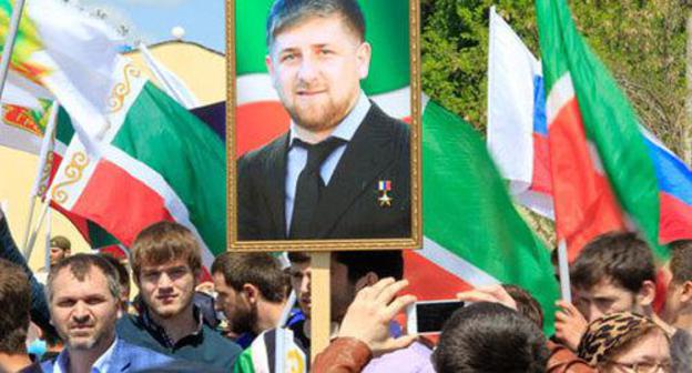 Festive events dedicated to the 1st of May in Grozny, 2015. Photo by Magomed Magomedov for the Caucasian Knot Festive events dedicated to the 1st of May in Grozny, 2015. Photo by Magomed Magomedov for the Caucasian Knot