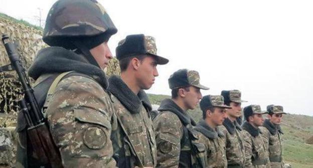 A line formation in the army of Nagorno-Karabakh. Photo by Alvard Grigoryan for the "Caucasian Knot" A line formation in the army of Nagorno-Karabakh. Photo by Alvard Grigoryan for the "Caucasian Knot"