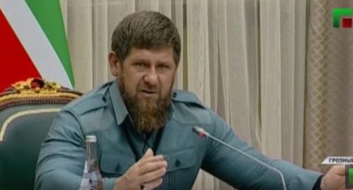 Ramzan Kadyrov. Photo: screenshot of the video by the Grozny TV channel https://www.youtube.com/watch?v=aCoKuLbaULM Ramzan Kadyrov. Photo: screenshot of the video by the Grozny TV channel https://www.youtube.com/watch?v=aCoKuLbaULM