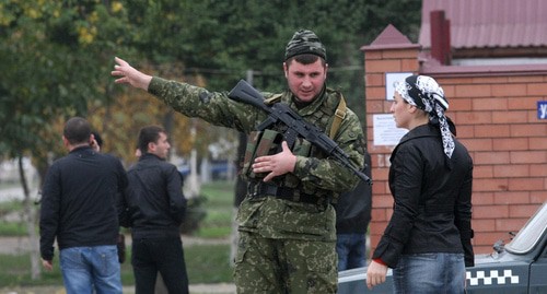 A law enforcer. Chechnya. Photo: REUTERS/Alkhan Gargayev A law enforcer. Chechnya. Photo: REUTERS/Alkhan Gargayev