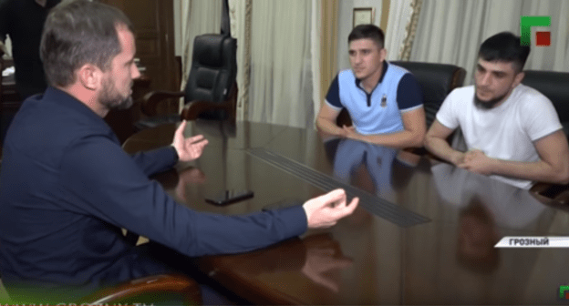 Screenshot from special reportage by ‘Grozny’ TV Company, http://youtube.be/pRq8uCGmrS4 Screenshot from special reportage by ‘Grozny’ TV Company, http://youtube.be/pRq8uCGmrS4