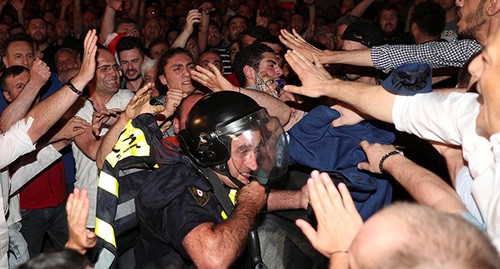 Protest rally in Tbilisi, June 21, 2019. Photo: REUTERS/Irakli Gedenidze Protest rally in Tbilisi, June 21, 2019. Photo: REUTERS/Irakli Gedenidze