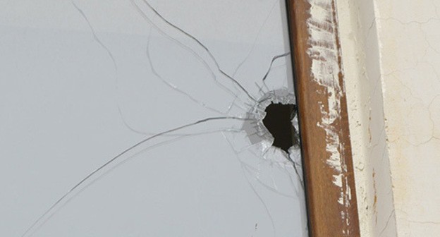 WIndow with traces from exploded shell, Nagorno-Karabakh. Photo by Alvard Grigoryan for the Caucasian Knot WIndow with traces from exploded shell, Nagorno-Karabakh. Photo by Alvard Grigoryan for the Caucasian Knot