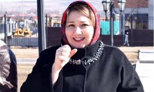 Zarifa Sautieva. Screenshot from 'Radio Marsho' video posted at https://www.youtube.com/watch?v=AubF_1Po3Bc Zarifa Sautieva. Screenshot from 'Radio Marsho' video posted at https://www.youtube.com/watch?v=AubF_1Po3Bc