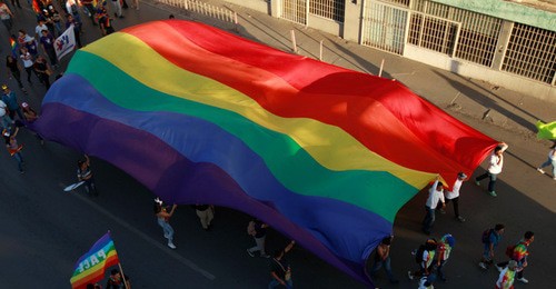 A march with the LGBT flag. Photo: REUTERS/Jose Luis Gonzalez A march with the LGBT flag. Photo: REUTERS/Jose Luis Gonzalez