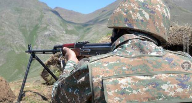 An Armenian soldier. Photo by the press service of the Armenian Ministry of Defence http://www.mil.am/hy/news/6108 An Armenian soldier. Photo by the press service of the Armenian Ministry of Defence http://www.mil.am/hy/news/6108