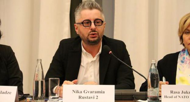 Nika Gvaramiya. Photo: OSCE Parliamentary Assembly https://ru.wikipedia.org/wiki/%D0%93%D0%B2%D0%B0%D1%80%D0%B0%D0%BC%D0%B8%D1%8F,_%D0%9D%D0%B8%D0%BA%D0%BE%D0%BB%D0%BE%D0%B7_%D0%90%D0%BD%D0%B7%D0%BE%D1%80%D0%B8%D0%B5%D0%B2%D0%B8%D1%87#/media/%D0%A4%D0%B0%D0%B9%D0%BB:Nika_Gvaramia,_Director_General_of_Rustavi_2_(44851964644).jpg Nika Gvaramiya. Photo: OSCE Parliamentary Assembly https://ru.wikipedia.org/wiki/%D0%93%D0%B2%D0%B0%D1%80%D0%B0%D0%BC%D0%B8%D1%8F,_%D0%9D%D0%B8%D0%BA%D0%BE%D0%BB%D0%BE%D0%B7_%D0%90%D0%BD%D0%B7%D0%BE%D1%80%D0%B8%D0%B5%D0%B2%D0%B8%D1%87#/media/%D0%A4%D0%B0%D0%B9%D0%BB:Nika_Gvaramia,_Director_General_of_Rustavi_2_(44851964644).jpg