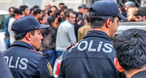 Azerbaijani policemen. Photo by Aziz Karimov for the Caucasian Knot Azerbaijani policemen. Photo by Aziz Karimov for the Caucasian Knot