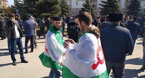 Rally in Magas on March 26, 2019. Photo by Umar Yovloy for the "Caucasian Knot" Rally in Magas on March 26, 2019. Photo by Umar Yovloy for the "Caucasian Knot"