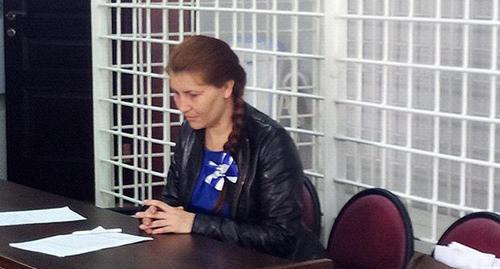 Anastasia Emelyanova in the court room. Photo by Lyudmila Maratova for the "Caucasian Knot" Anastasia Emelyanova in the court room. Photo by Lyudmila Maratova for the "Caucasian Knot"