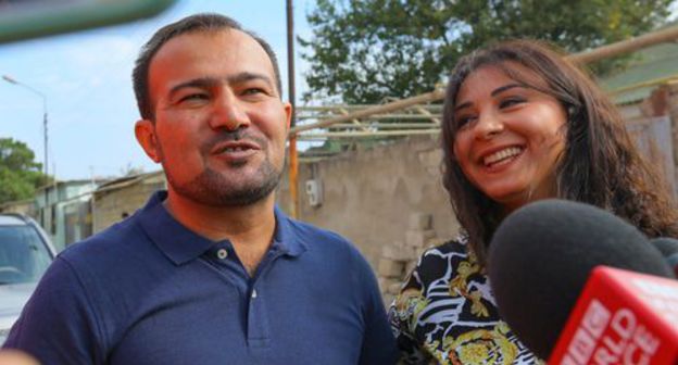 Seimur Khazi, a journalist, after release released from jail. Photo by Aziz Karimov for the "Caucasian Knot" Seimur Khazi, a journalist, after release released from jail. Photo by Aziz Karimov for the "Caucasian Knot"