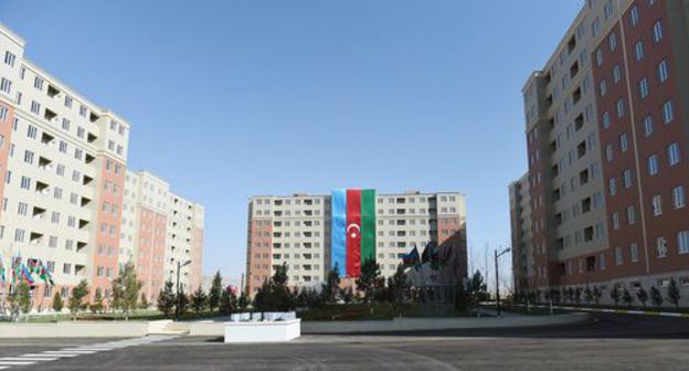 "Gobu Park", housing neighbourhood for forced migrants. Photo: press service of the President of Azerbaijan, https://ru.president.az/articles/28737 "Gobu Park", housing neighbourhood for forced migrants. Photo: press service of the President of Azerbaijan, https://ru.president.az/articles/28737