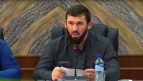 Magomed Daudov. Screenshot of the video by the Grozny TV channel https://www.youtube.com/watch?v=6MVIPwTF4GE Magomed Daudov. Screenshot of the video by the Grozny TV channel https://www.youtube.com/watch?v=6MVIPwTF4GE